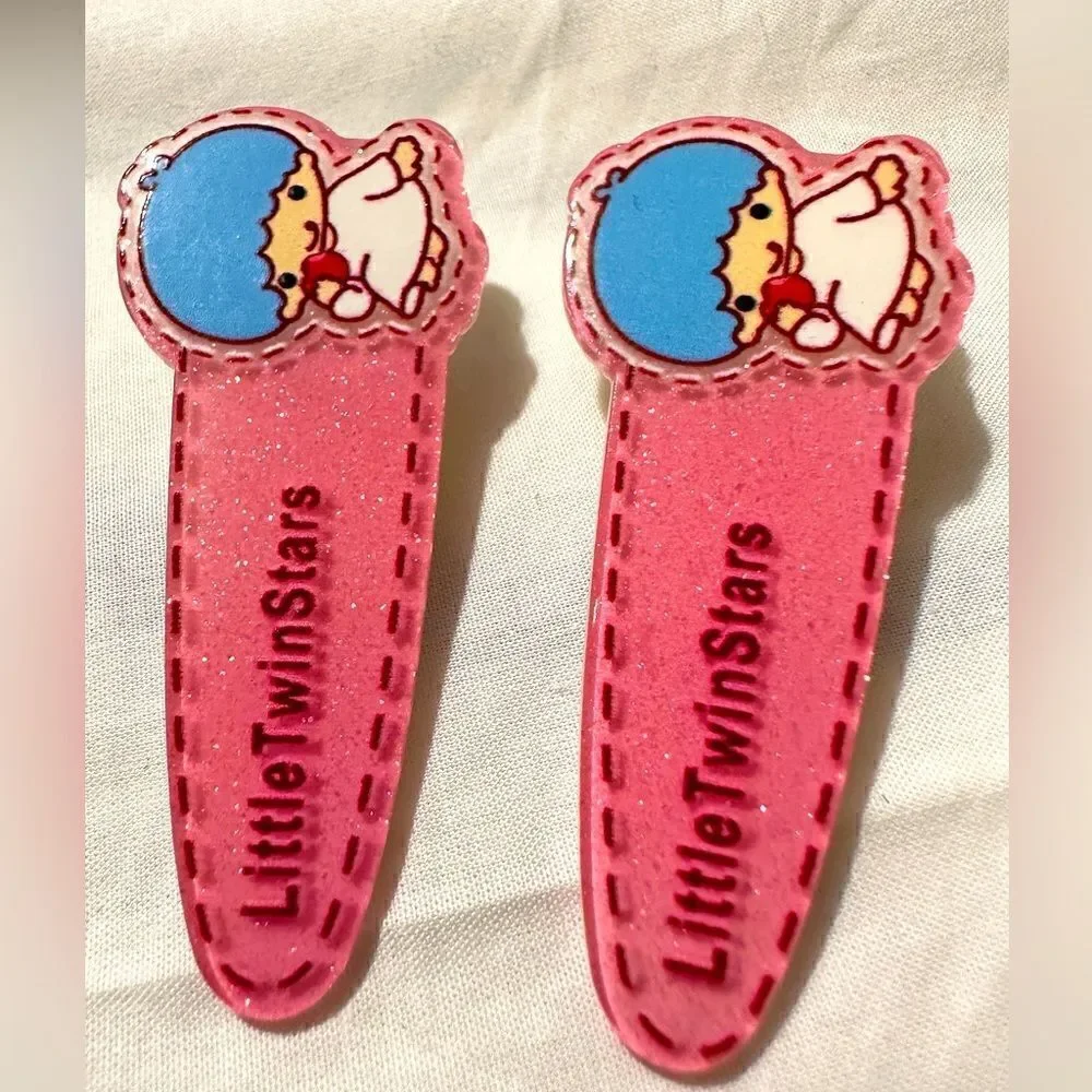New little TwinStars Hair Accessories 2 pcs Hair Clip's